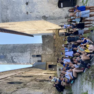 Návštěva hradu s desátými třídami