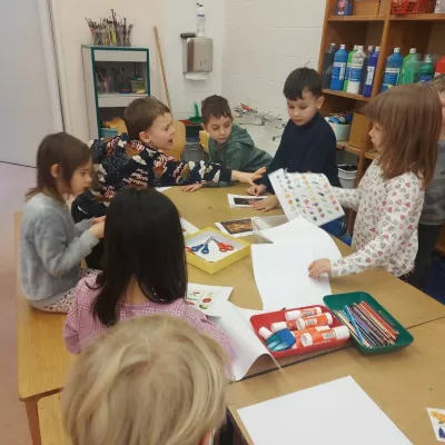 Kunstprojekt im Kindergarten