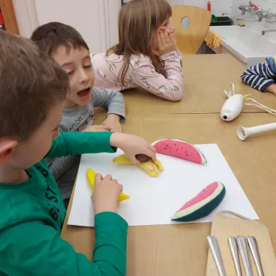 Kunstprojekt im Kindergarten