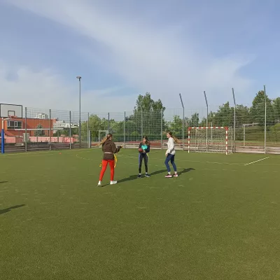Fünfte Klasse testet Flag Football