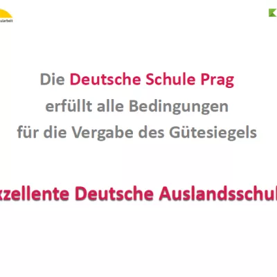 DSP Opět oceněna titulem „Excelentní německá zahraniční škola“ 