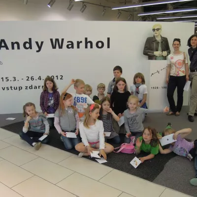 Kunst AG bei der Andy Warhol Ausstellung