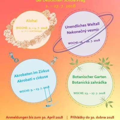 SOMMERBETREUUNG der Deutschen Schule Prag - Anmeldungen bis zum 1 Juni!