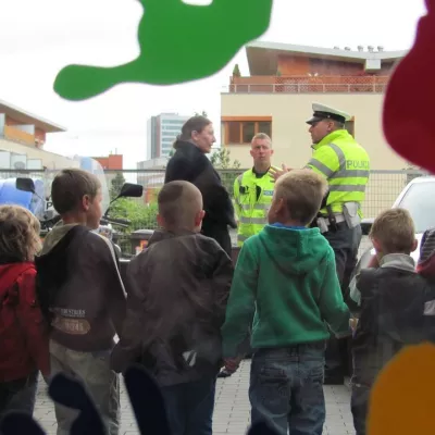 Polizeibesuch im Kindergarten