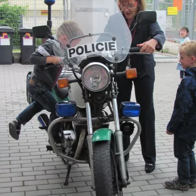 Polizeibesuch im Kindergarten