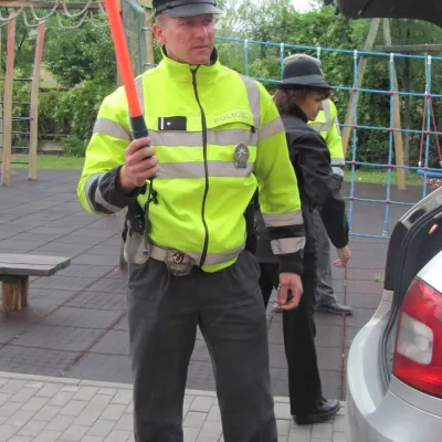 Die Polizei besucht uns