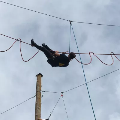 Erster Schultag im Kletterpark