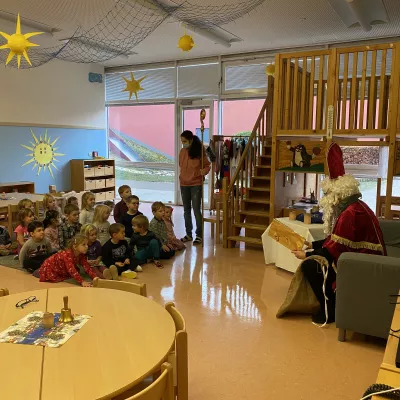 Der Nikolaus im Kindergarten